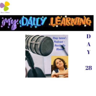 Daily Learnings Day 28