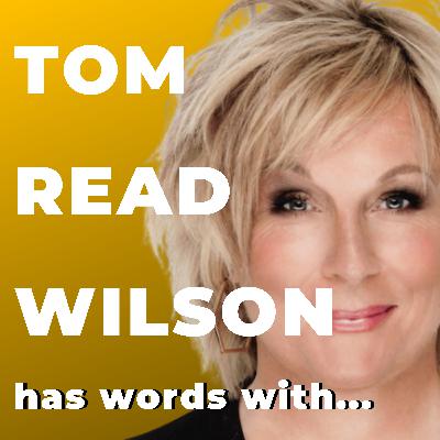 Tom Read Wilson has words with Jennifer Saunders Tom Read Wilson has words with Jennifer Saunders