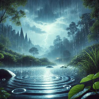️ Pluie et orage : apaisement sous un ciel tumultueux