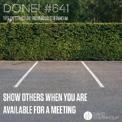 Show others when you are available for a meeting