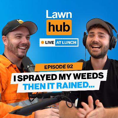 Rain after spraying my weeds | Lawnhub Live EP92