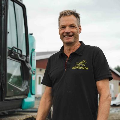 Grisepodden: Harald Bøhnsdalen bygger nytt grisehus