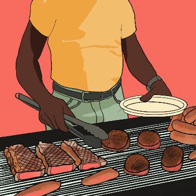 Manning the Grill