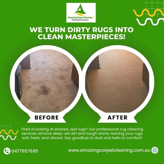 We turn dirty rugs into clean masterpieces!