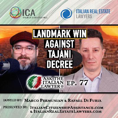 Landmark Win Against the Tajani Decree in Palermo for Italian Citizenship by Descent