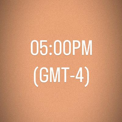 Hora - 5.00PM (GMT-4)