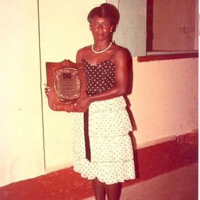 Honoring the National Flag Designer of St. Kitts and Nevis, Ms. Lewis-Viechweg.