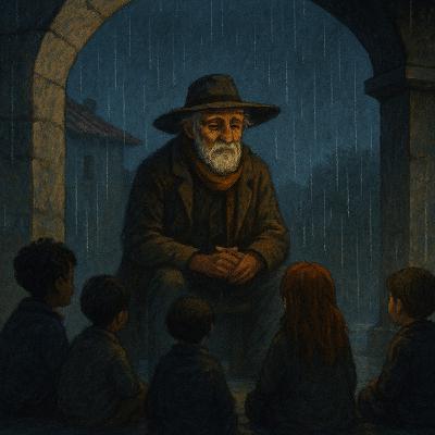 Relajación nocturna | Meditación + cuento: "El anciano que contaba historias solo cuando llovía"