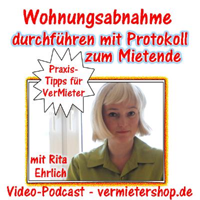 Wohnungsabnahme-Protokoll erstellen bei Mietende mit Feststellung von Schäden verursacht vom Mieter - Immobooks.de