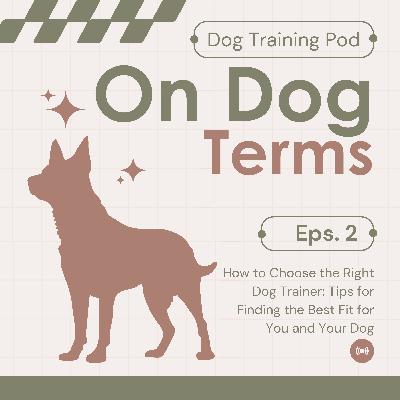 How to Choose the Right Dog Trainer: Tips for Finding the Best Fit for You and Your Dog