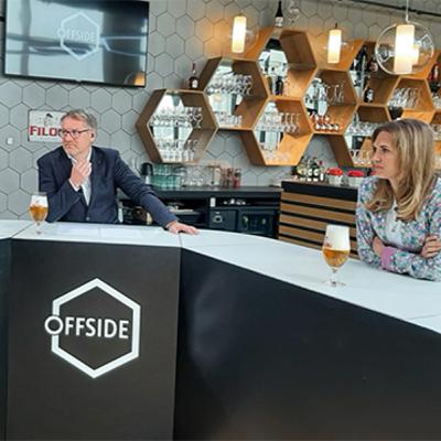 Ine Beyen en Johan Museeuw in Offside