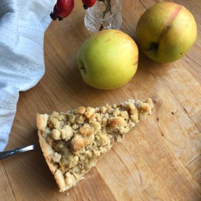 Apfel-Streusel-Kuchen mit Pudding Apfel-Streusel-Kuchen mit Pudding