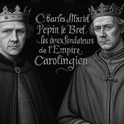 Charles Martel et Pépin le Bref, les deux fondateurs de l'Empire Carolingien