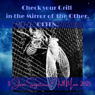 Check your Grill in the Mirror of the Other. Often. Sagittarius Full Moon, 11 June 2025.