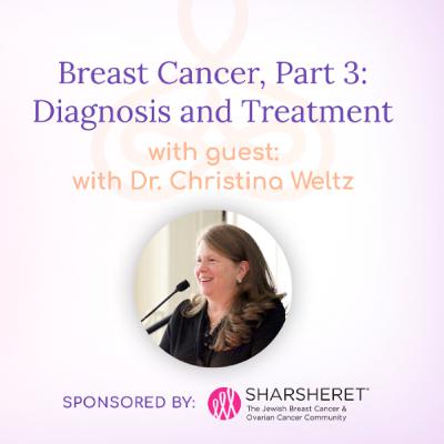 “Breast Cancer, Part 3: Diagnosis and Treatment” – with Dr. Christina Weltz “Breast Cancer, Part 3: Diagnosis and Treatment” – with Dr. Christina Weltz