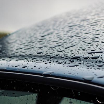 Rain on the roof of my car - interior (September 21st, 2023)