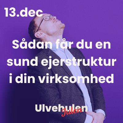 Ulvejulen - 13. december: Sådan får du en sund ejerstruktur i din virksomhed