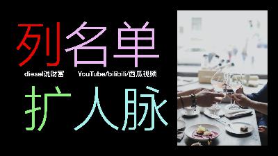 第六十集-销售业绩经验：成功直销人是如何列名单？☑️（diesel说财富044）