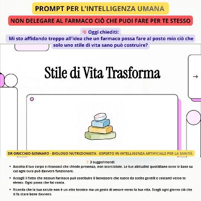 #245-25 NON DELEGARE AL FARMACO CIÒ CHE PUOI FARE PER TE STESSO