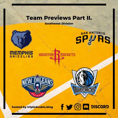 Team Previews Part II. - Southwest Division