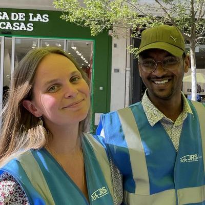 Abdala et Bénédicte Henry, de Jesuit refugees service (JRS Jeunes France)