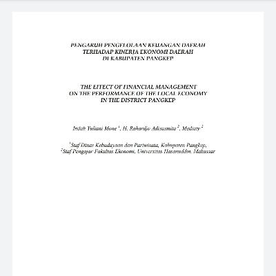 Tugas topi yang ke tiga Ekonomi keuangan daerah