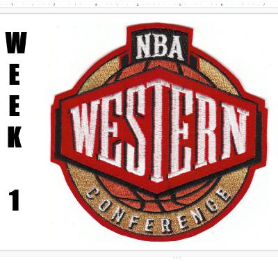 Objective Western Conference Power Rankings - Week 1