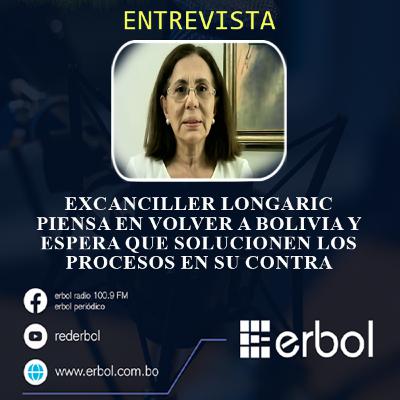 Excanciller Longaric piensa en volver a Bolivia y espera que solucionen los procesos en su contra
