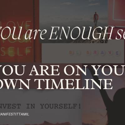 You are on your own timeline - You are enough Series - Day 2
