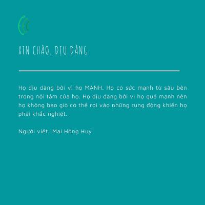 Mình cùng đọc | Xin chào, dịu dàng