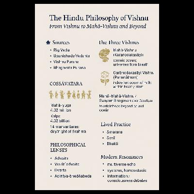 Vishnu's Philosophy: Cosmic Forms and Immanent Presence Vishnu's Philosophy: Cosmic Forms and Immanent Presence