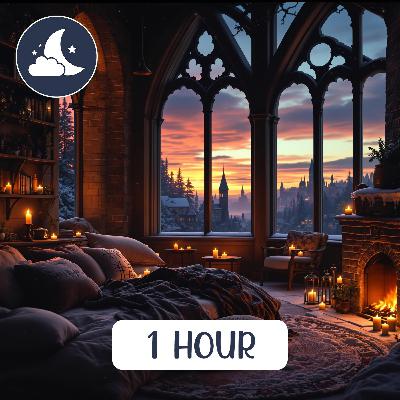 Hufflepuff Dormitory Christmas Ambience | Harry Potter ASMR Relaxing Sounds ⚡