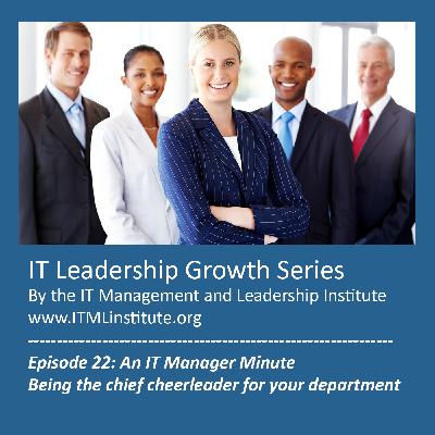 Episode 22: Being the chief cheerleader for your department