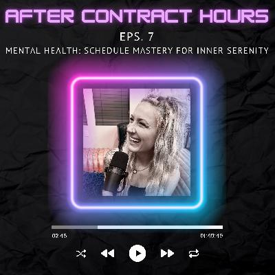 Mental Health: Schedule Mastery for Inner Serenity