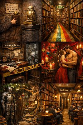 Secret bookstore corners and hidden clues