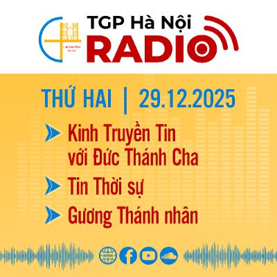 Thứ Hai ngày 29/12/2025