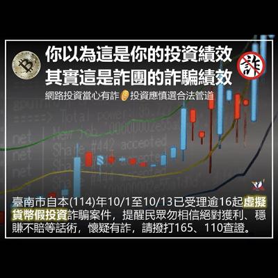【警廣服務中心】投資遭詐自救又陷騙局 歸仁警提醒陌生人揪投資就是詐騙