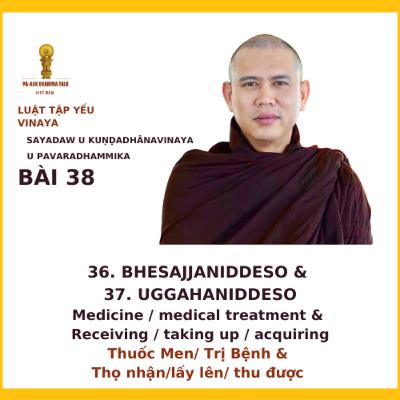 38. [En] Bhesajjaniddeso(medicine - medical treatment) - Uggahaniddeso(receiving - taking up - acquiring)
