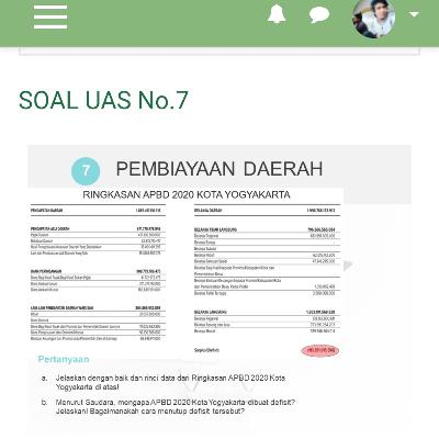 Jawaban soal UAS yang ke 7