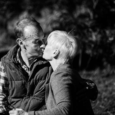Senator Helen Polley: Two people kissing