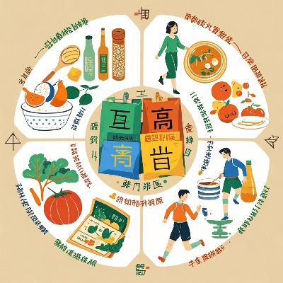 三高的四维联动法，饮食-运动-习惯-中医药丨中医入门