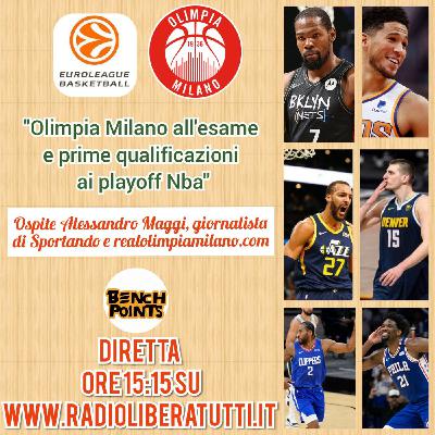 Bench Points - P31 - Olimpia Milano all'esame e prime qualificazioni ai playoff Nba Bench Points - P31 - Olimpia Milano all'esame e prime qualificazioni ai playoff Nba