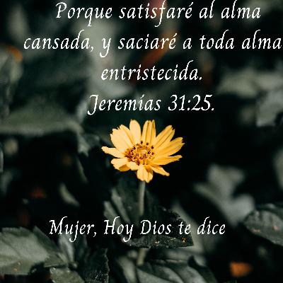 🌻Hoy ven a esas aguas refrescantes que Dios te ofrece. Dios ha prometido saciar tu alma sedienta.
