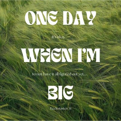 A conversation and a change in direction