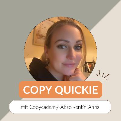 #102 Was, wenn dein Umfeld nicht an dich glaubt? | mit Copycademy-Teilnehmerin Anna #102 Was, wenn dein Umfeld nicht an dich glaubt? | mit Copycademy-Teilnehmerin Anna