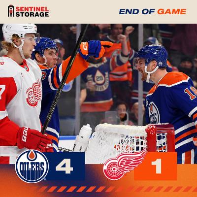 The Cult of Hockey's "Hyman, McDavid let the good times roll as Oilers beart Red Wings" podcast