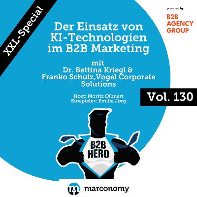#130 – Der Einsatz von KI-Technologien im B2B Marketing | Mit Dr. Bettina Kriegl und Franko Schulz (VCS)