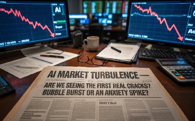 📉 AI Market Turbulence: Anxiety, Debt, and Recalibration