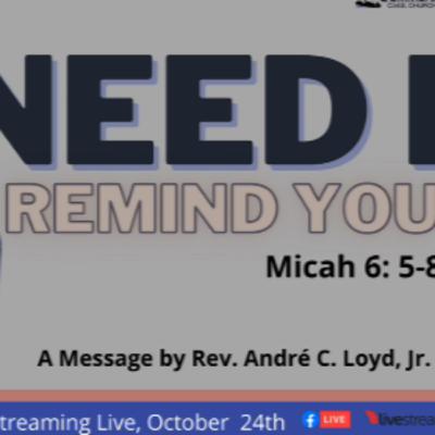 Need I Remind You Need I Remind You