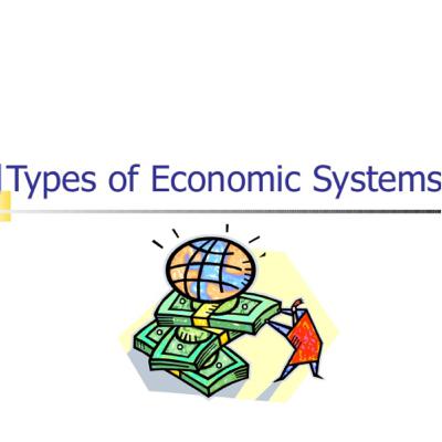 The type of economies